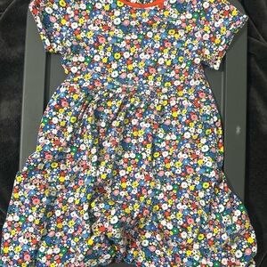 Mini Boden Floral Kids Dress - Blue, Pink, Yellow